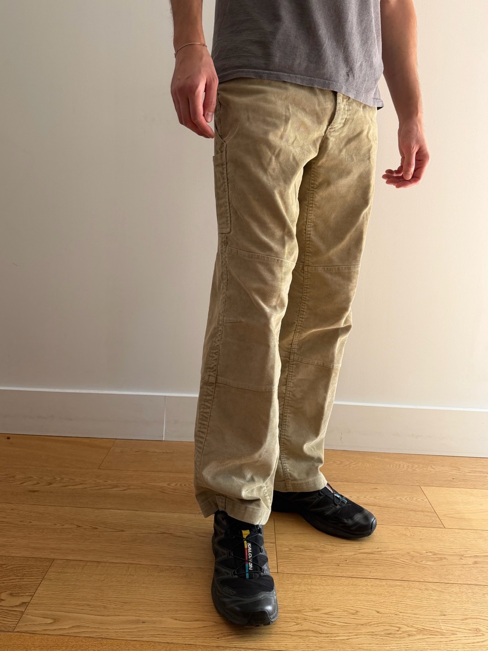 Columbia Titanium Y2K Corduroy Carpenter Pants Men’s 34 Tan Utility Cargo